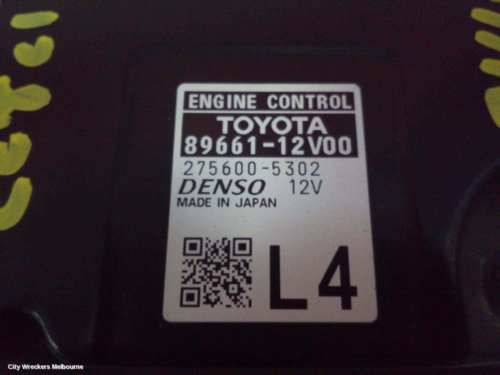 TOYOTA COROLLA ECU, ENGINE ECU, AUTO T/M, ECU ONLY, ZRE182R, 10/2012 - 06/2018