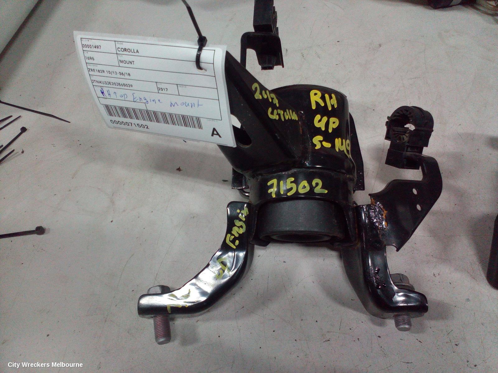TOYOTA COROLLA MOUNT, ZRE182R 10/2012 - 06/2018