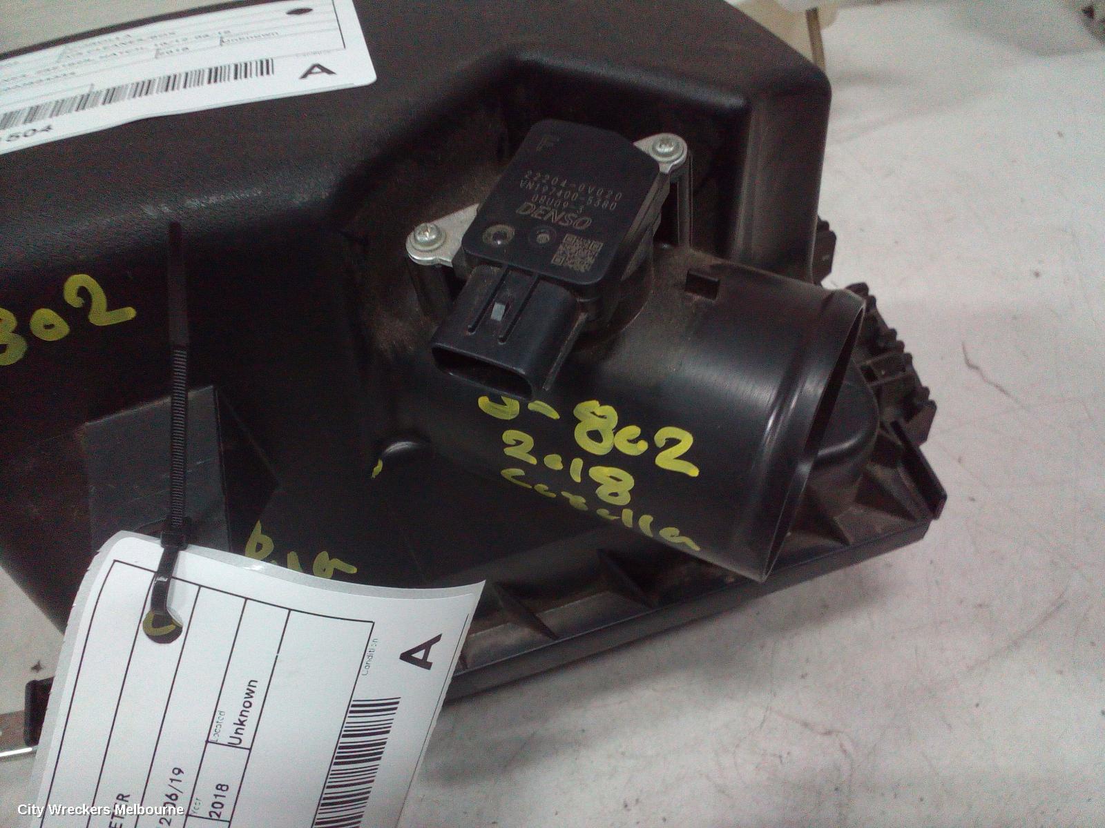 TOYOTA COROLLA AIR FLOW METER, 1.8, 2ZR-FE, ZRE172/20182R, 10/2012 - 06/2019