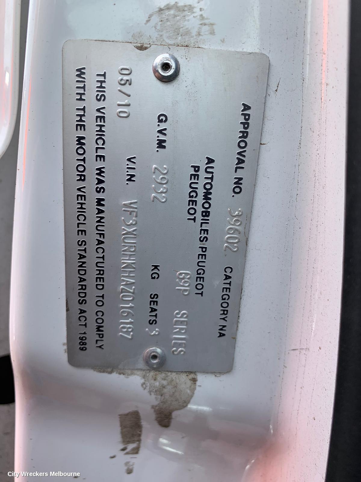 PEUGEOT EXPERT SUNVISOR, VAN 09/2008 - 01/2015