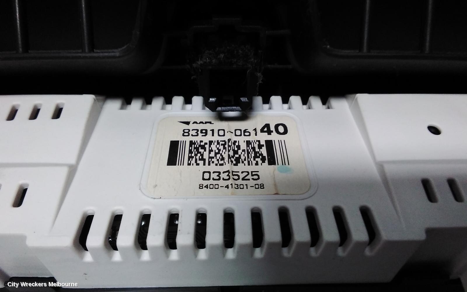 TOYOTA CAMRY CLOCK, XV40, 06/2006 - 02/2012