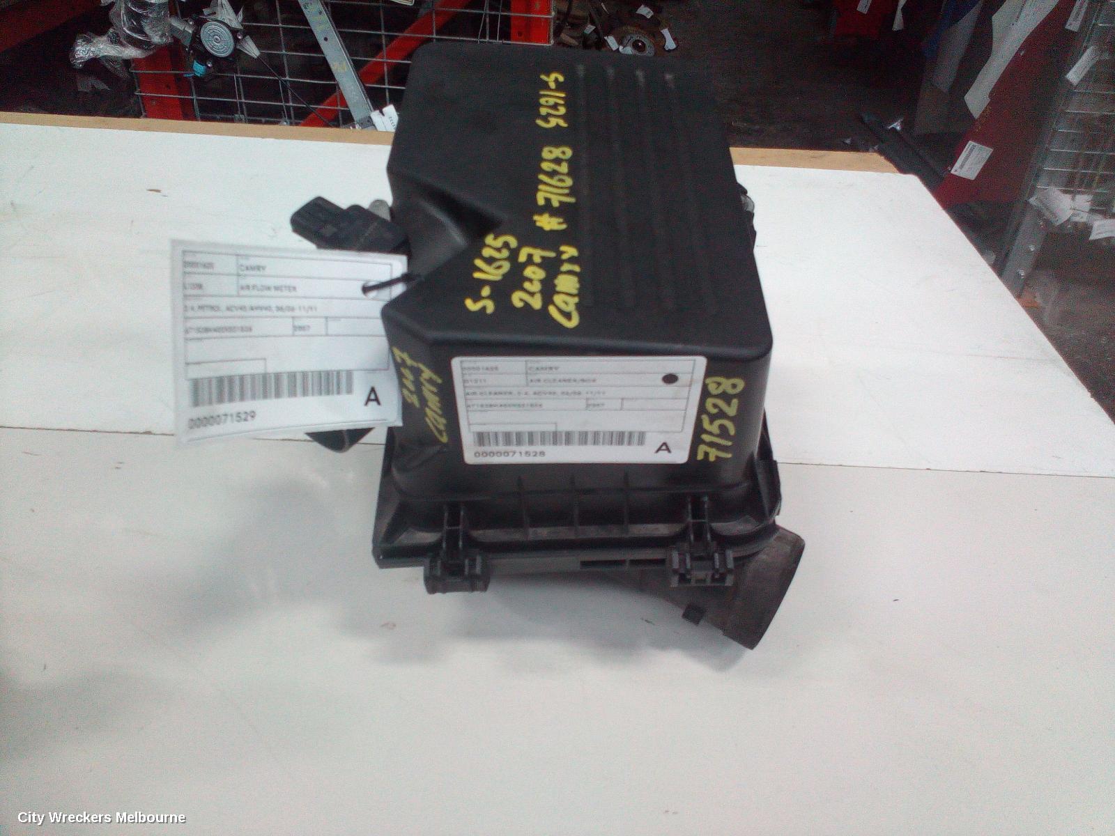 TOYOTA CAMRY AIR CLEANER/BOX, AIR CLEANER, 2.4, ACV40, 06/2006 - 11/2011