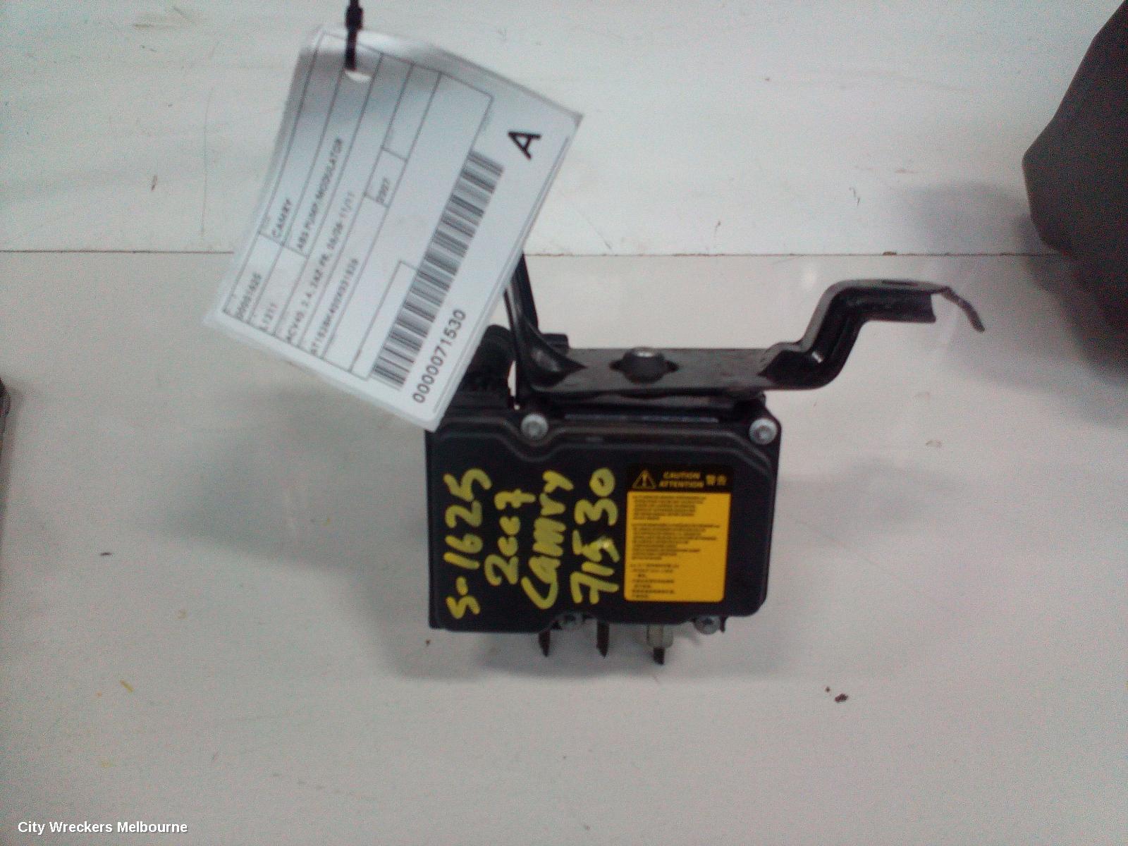 TOYOTA CAMRY ABS PUMP/MODULATOR, ACV40, 2.4, 2AZ-FE, 06/2006 - 11/2011