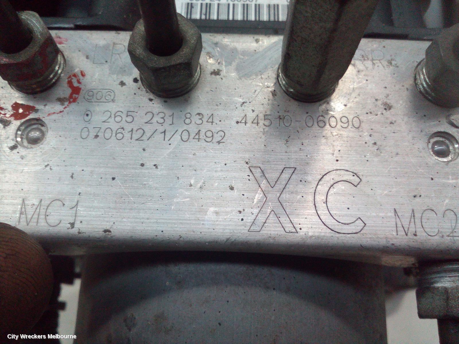 TOYOTA CAMRY ABS PUMP/MODULATOR, ACV40, 2.4, 2AZ-FE, 06/2006 - 11/2011