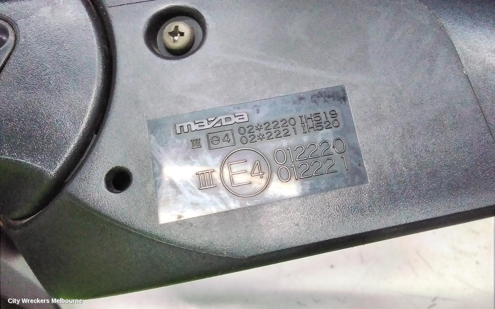 MAZDA 3 LEFT DOOR MIRROR, BK, MANUAL, SEDAN/HATCH, 10/2003 - 04/2009