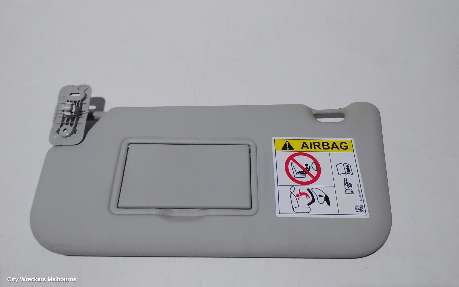 FORD RANGER SUNVISOR, PX1, LH SIDE, GREY, NON SLIDING TYPE, 06/2011 - 06/2015
