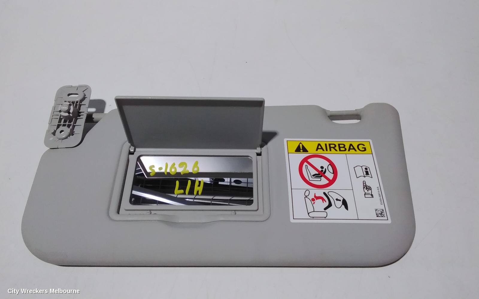FORD RANGER SUNVISOR, PX1, LH SIDE, GREY, NON SLIDING TYPE, 06/2011 - 06/2015