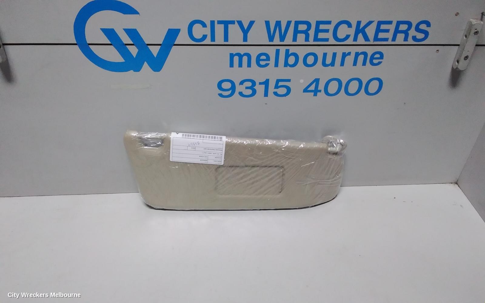 FORD RANGER SUNVISOR, PX1, RH SIDE, GREY, NON SLIDING TYPE, 06/2011 - 06/2015