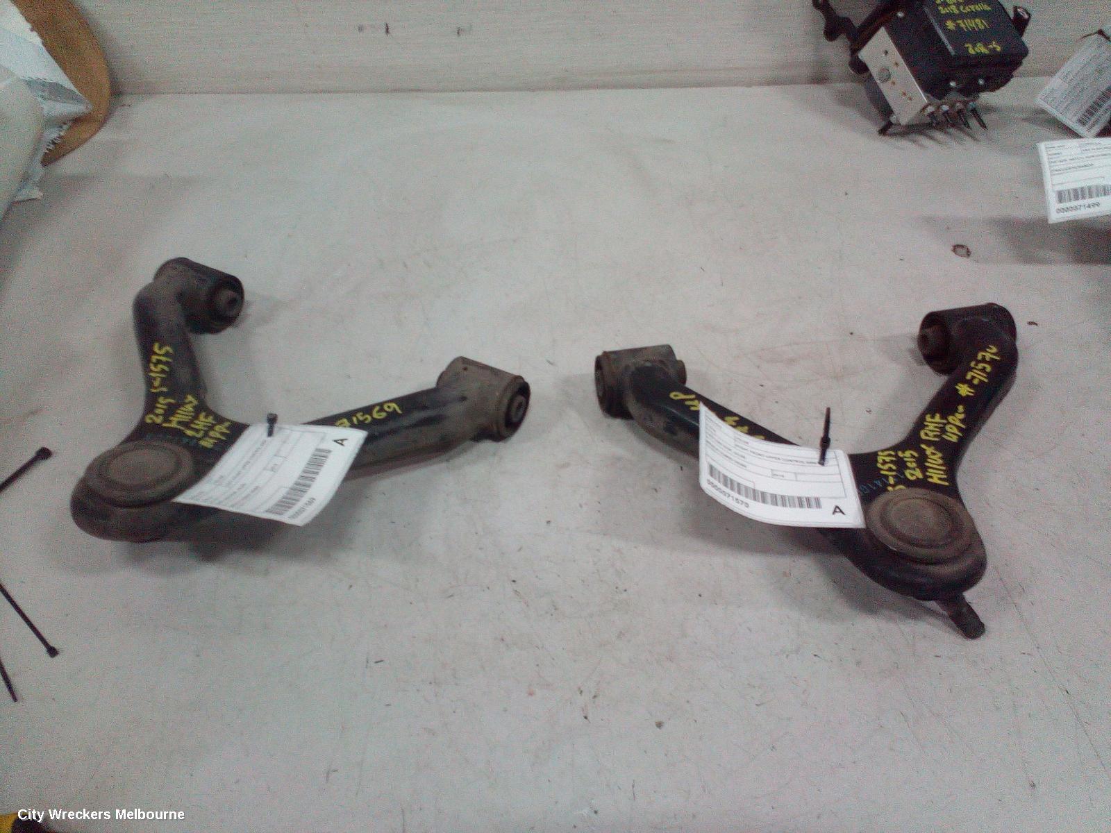 TOYOTA HILUX RIGHT FRONT UPPER CONTROL ARM, 2WD LOW RIDE, 03/2005 ONWARDS