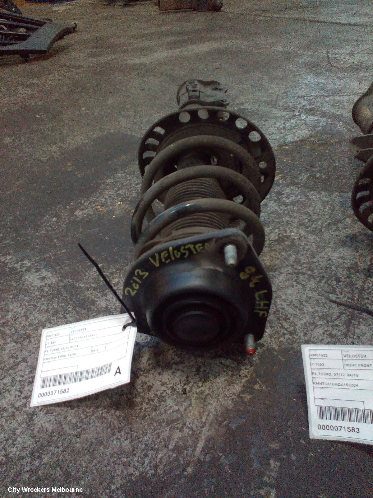 HYUNDAI VELOSTER LEFT FRONT STRUT, FS, TURBO, 07/2012 - 04/2015