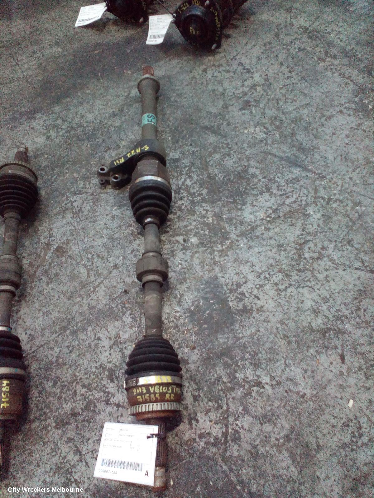 HYUNDAI VELOSTER RIGHT DRIVESHAFT, AUTO T/M, TURBO, FS, 07/2012 - 04/2015