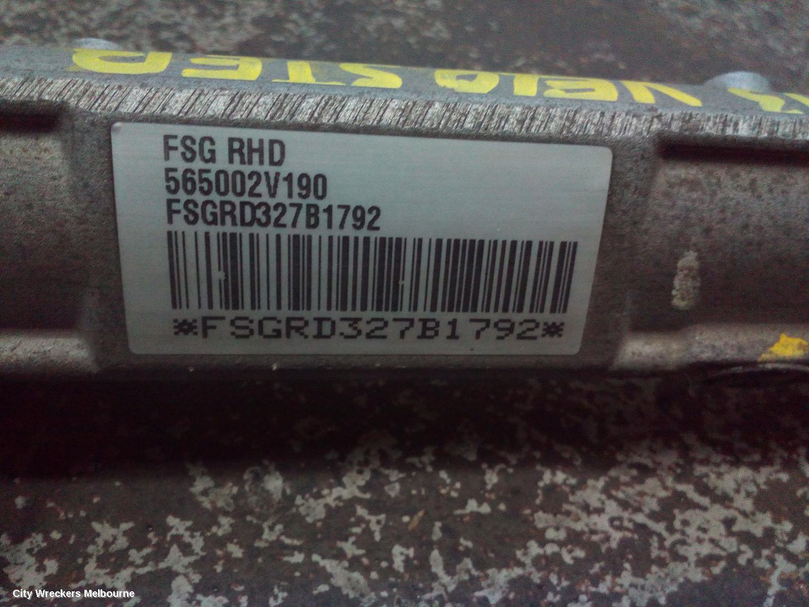 HYUNDAI VELOSTER STEERING BOX/RACK, FS, NON TURBO/TURBO TYPE, FRONT MOUNT CALIPER TYPE, 06/2012 - 04/2015