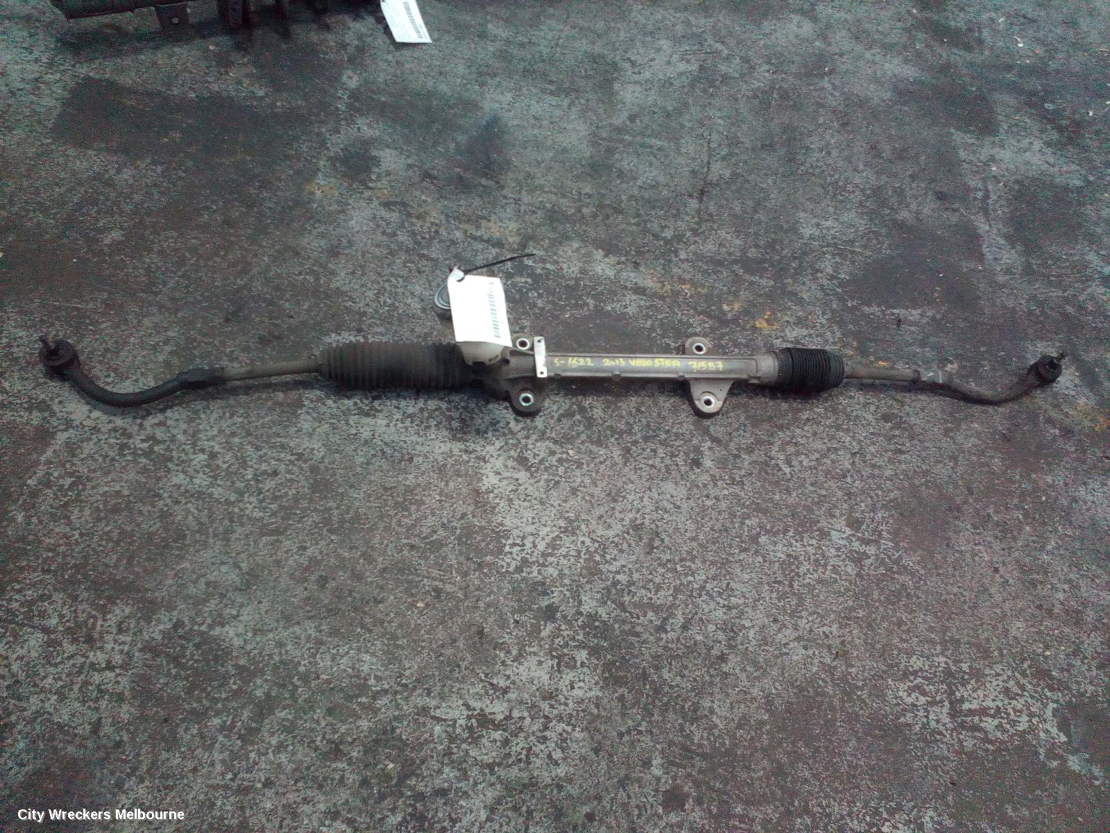 HYUNDAI VELOSTER STEERING BOX/RACK, FS, NON TURBO/TURBO TYPE, FRONT MOUNT CALIPER TYPE, 06/2012 - 04/2015