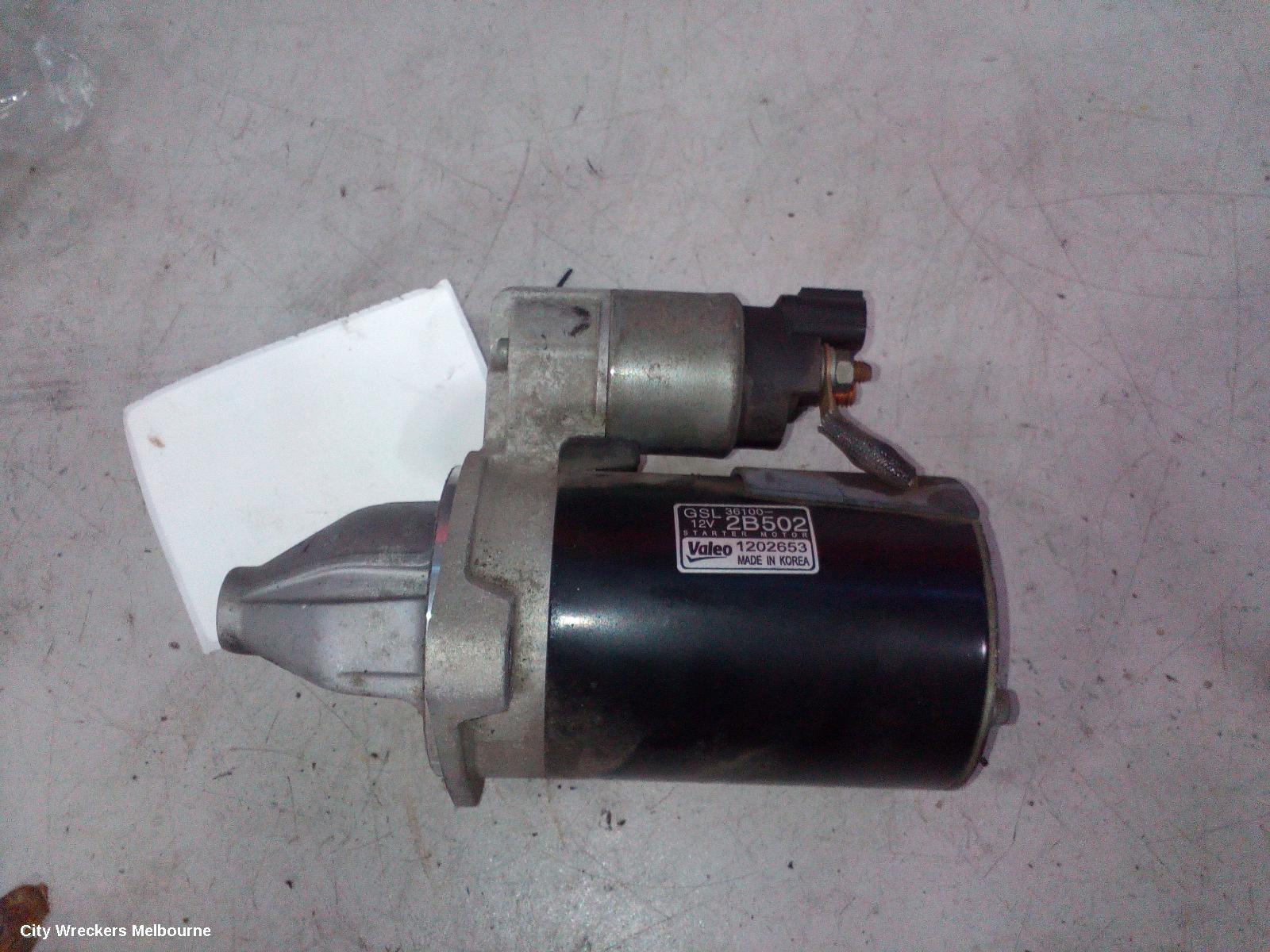 HYUNDAI VELOSTER STARTER, 1.6, G4FJ, TURBO, AUTO/MANUAL T/M, 07/2012 - 02/2018