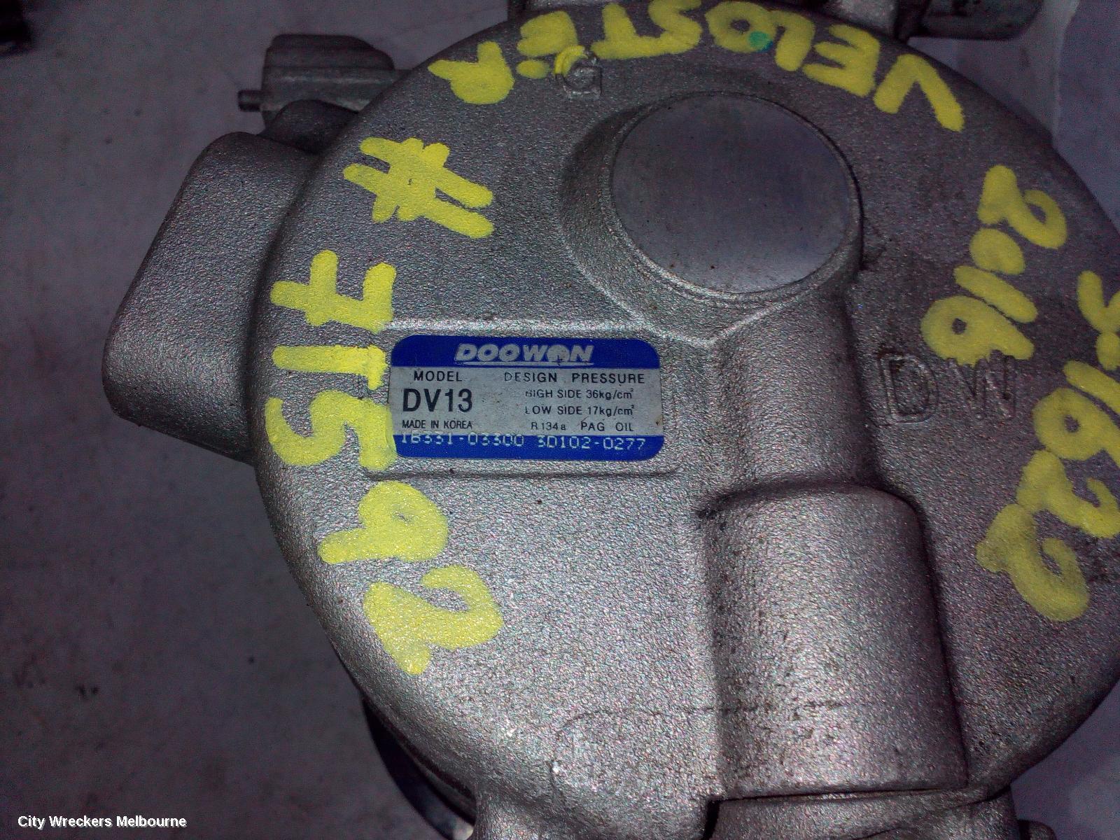 HYUNDAI VELOSTER A/C COMPRESSOR, FS, 1.6, G4FD/G4FJ, PETROL, 12/2011 - 02/2014