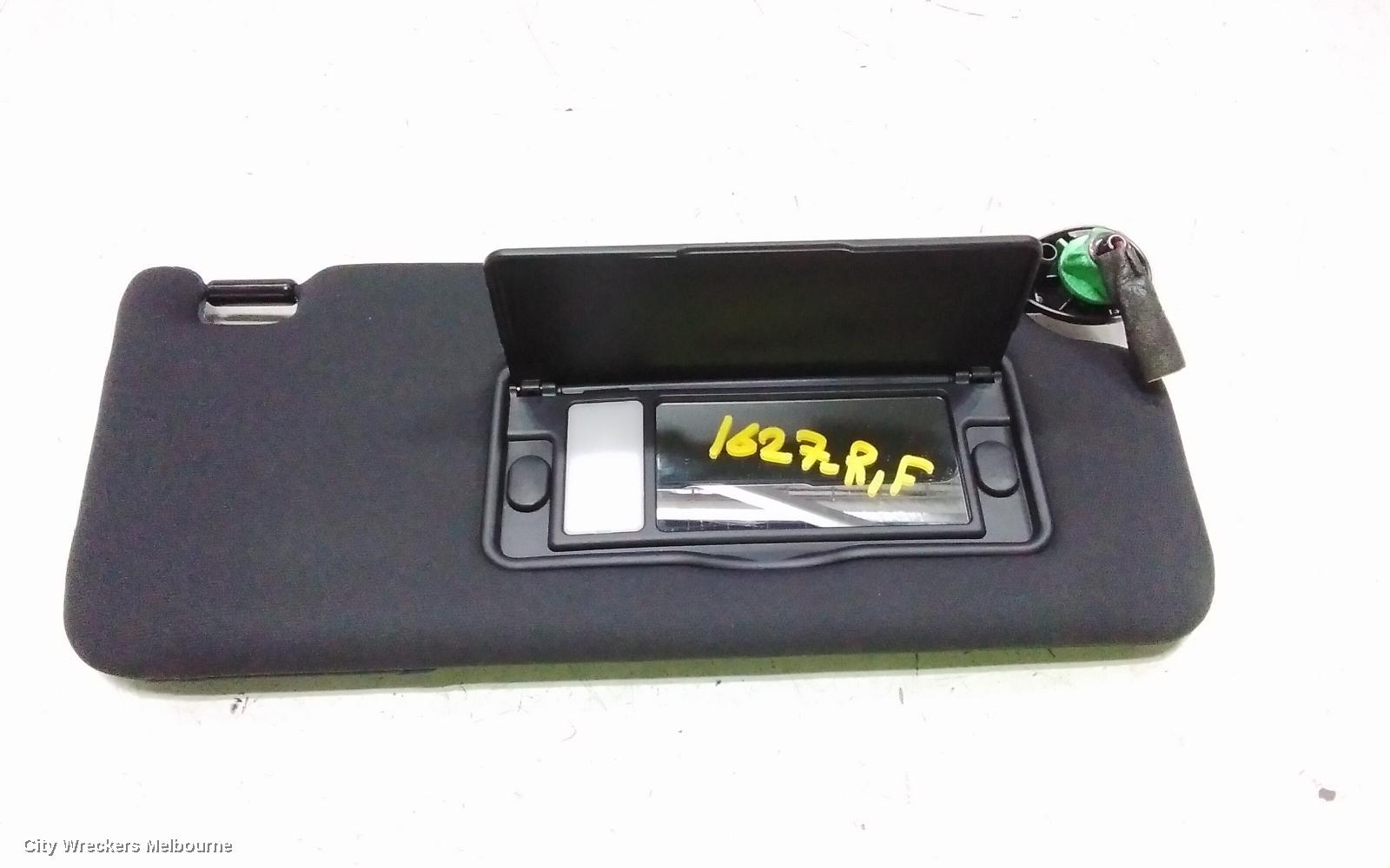 HONDA CIVIC SUNVISOR, 10TH GEN, RH SIDE, BLACK, CLOTH, 05/2016 - 08/2021
