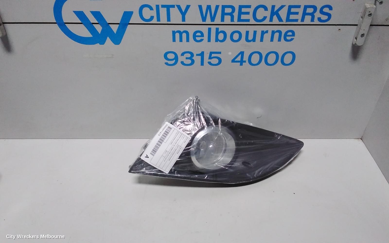 HYUNDAI VELOSTER LEFT INDICATOR/FOG/SIDE, BUMPER FOGLAMP, FS, TURBO TYPE, 07/2012 - 02/2018