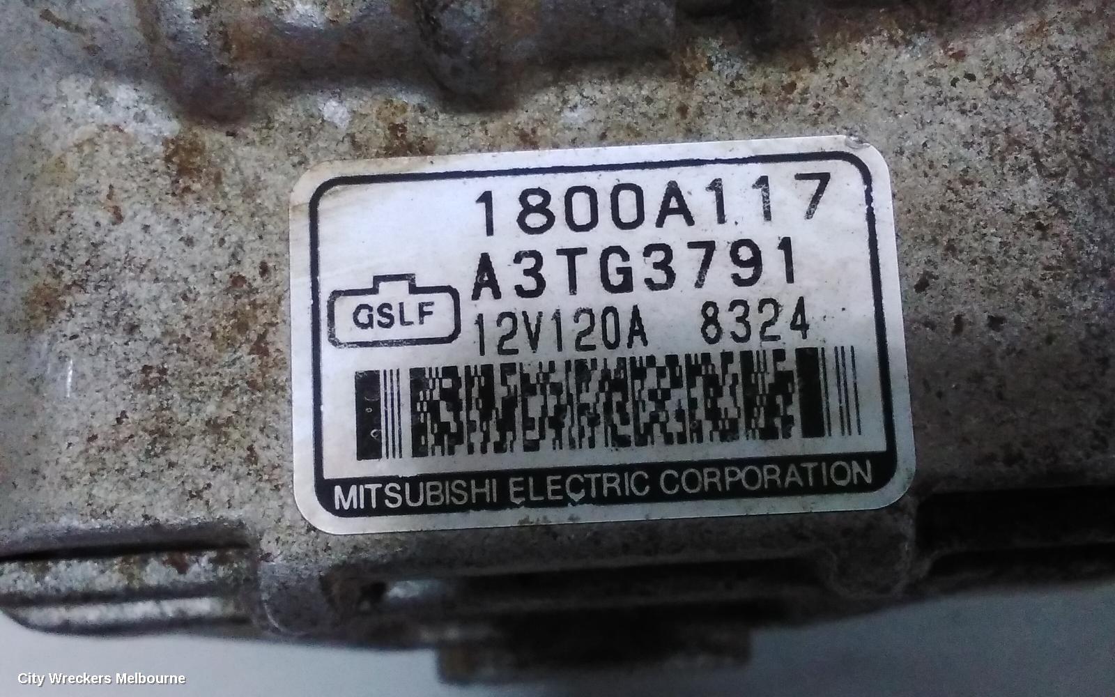 MITSUBISHI PAJERO ALTERNATOR, PETROL, 3.8, 6G75, NS-NW, 11/2006 - 04/2013