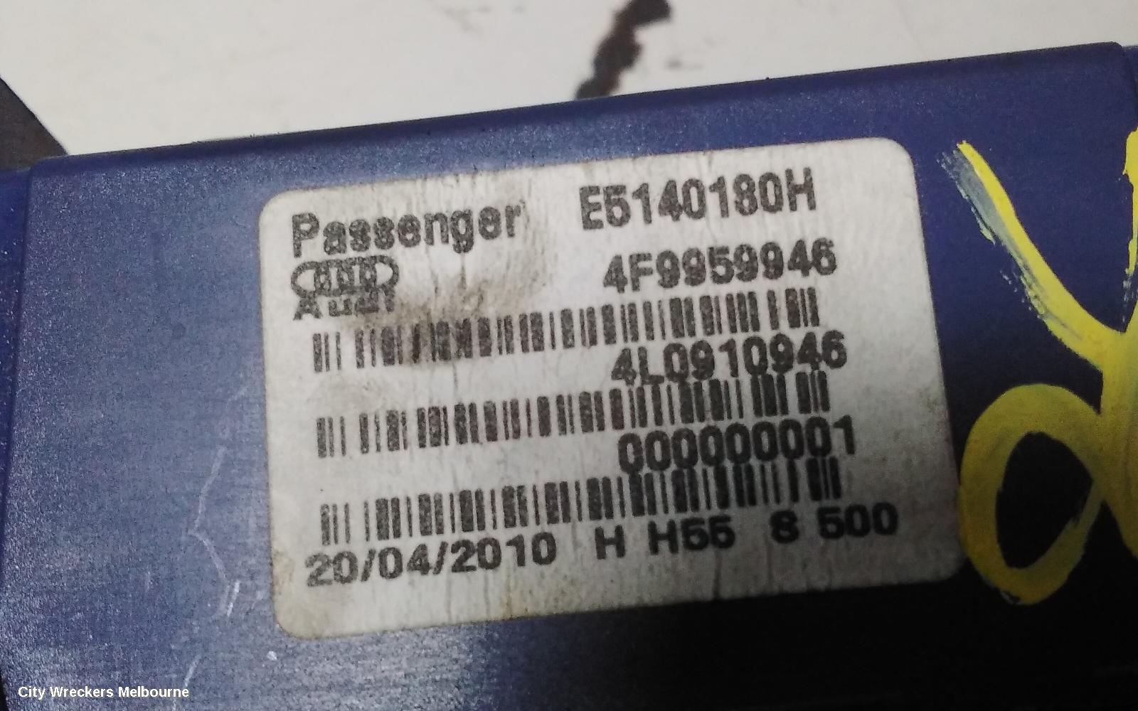 AUDI Q7 TAILGATE REGULATOR, 4L, OPEN/CLOSE MOTOR (RH SIDE), W/ POWER LIFTGATE, 10/2009 ONWARDS