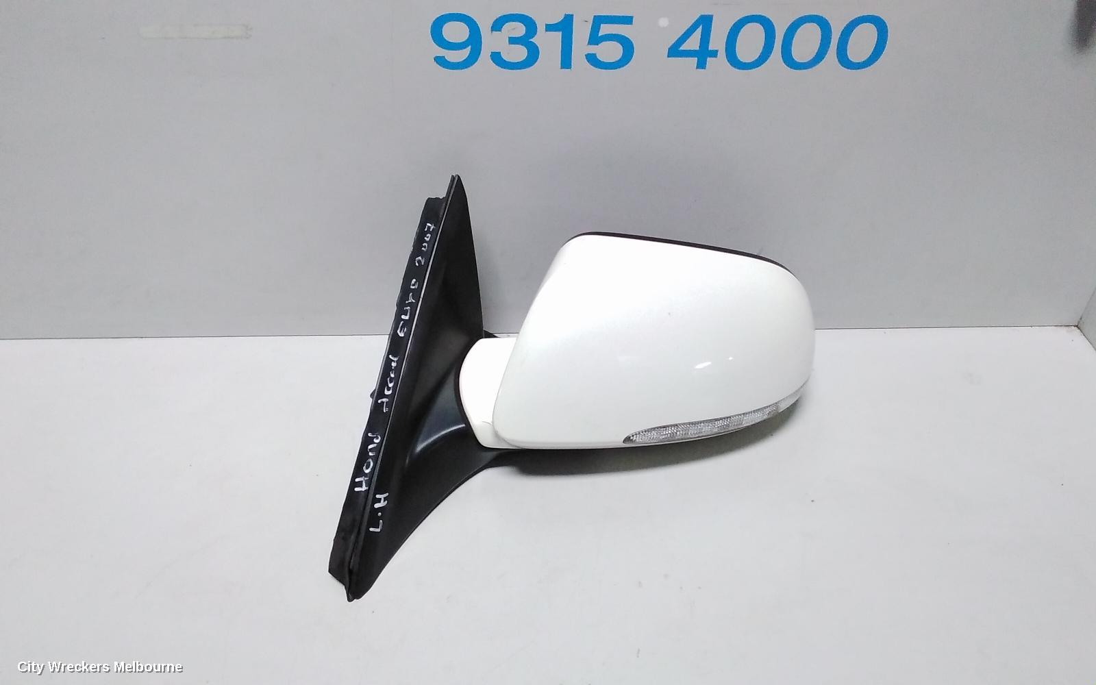 HONDA ACCORD LEFT DOOR MIRROR, 7TH GEN, CL/EURO (VIN JHMCL95/1996), 06/2003 - 03/2008