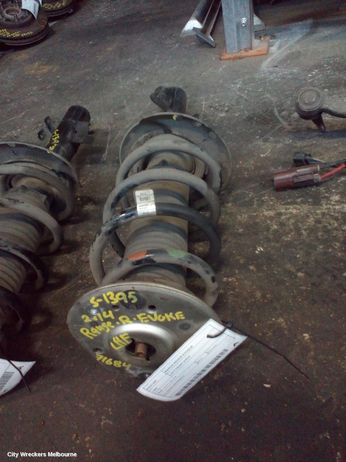LAND ROVER RANGEROVER EVOQUE LEFT FRONT STRUT, NON ACTIVE DAMPER TYPE, L538, 11/2011 - 01/2019