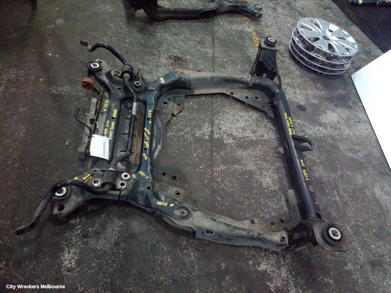 LAND ROVER RANGEROVER EVOQUE FRT XMEMBER/CRADLE, L538, 11/2011 - 01/2019
