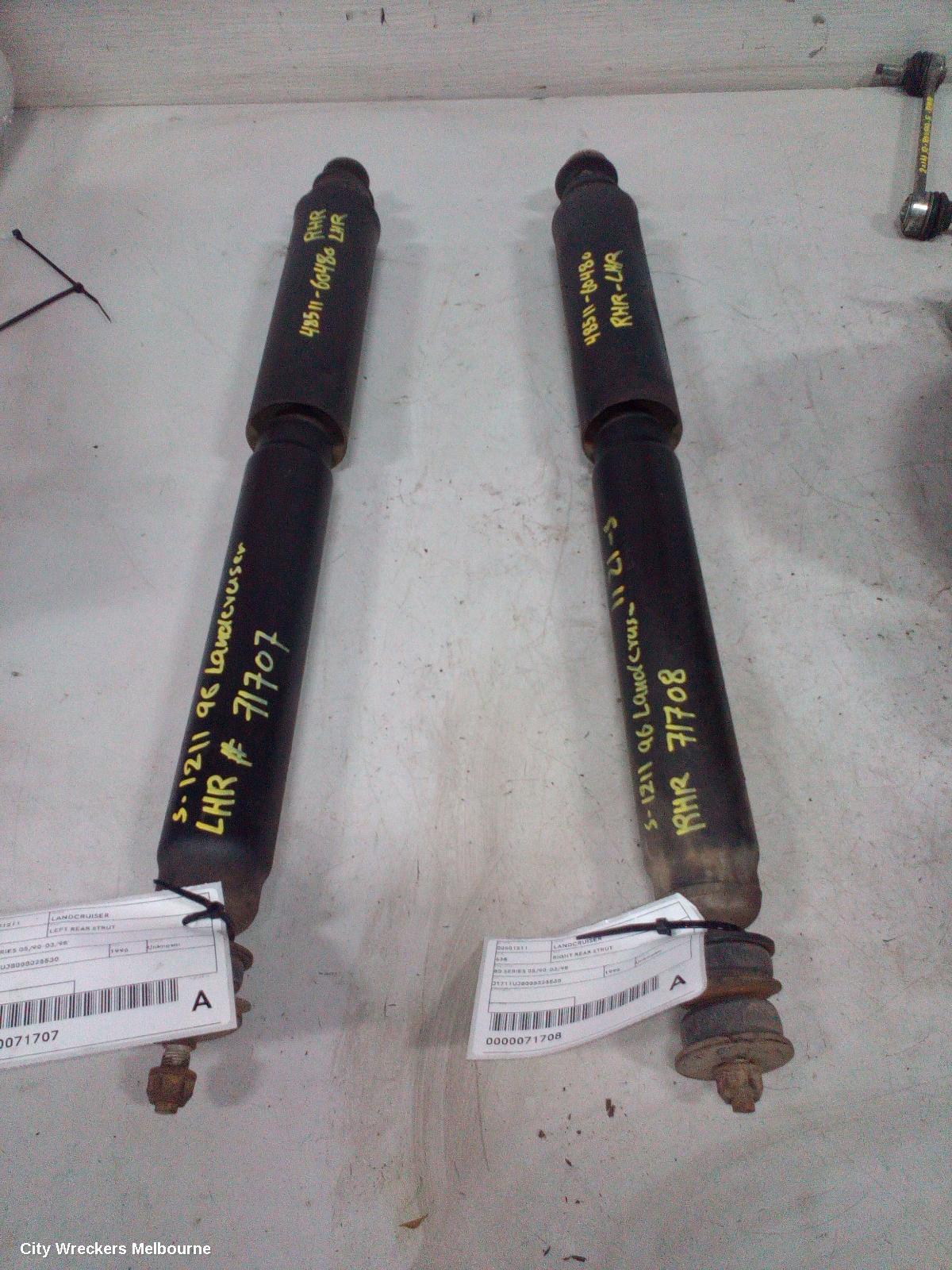 TOYOTA LANDCRUISER LEFT REAR STRUT, 80 SERIES 05/1990 - 03/1998