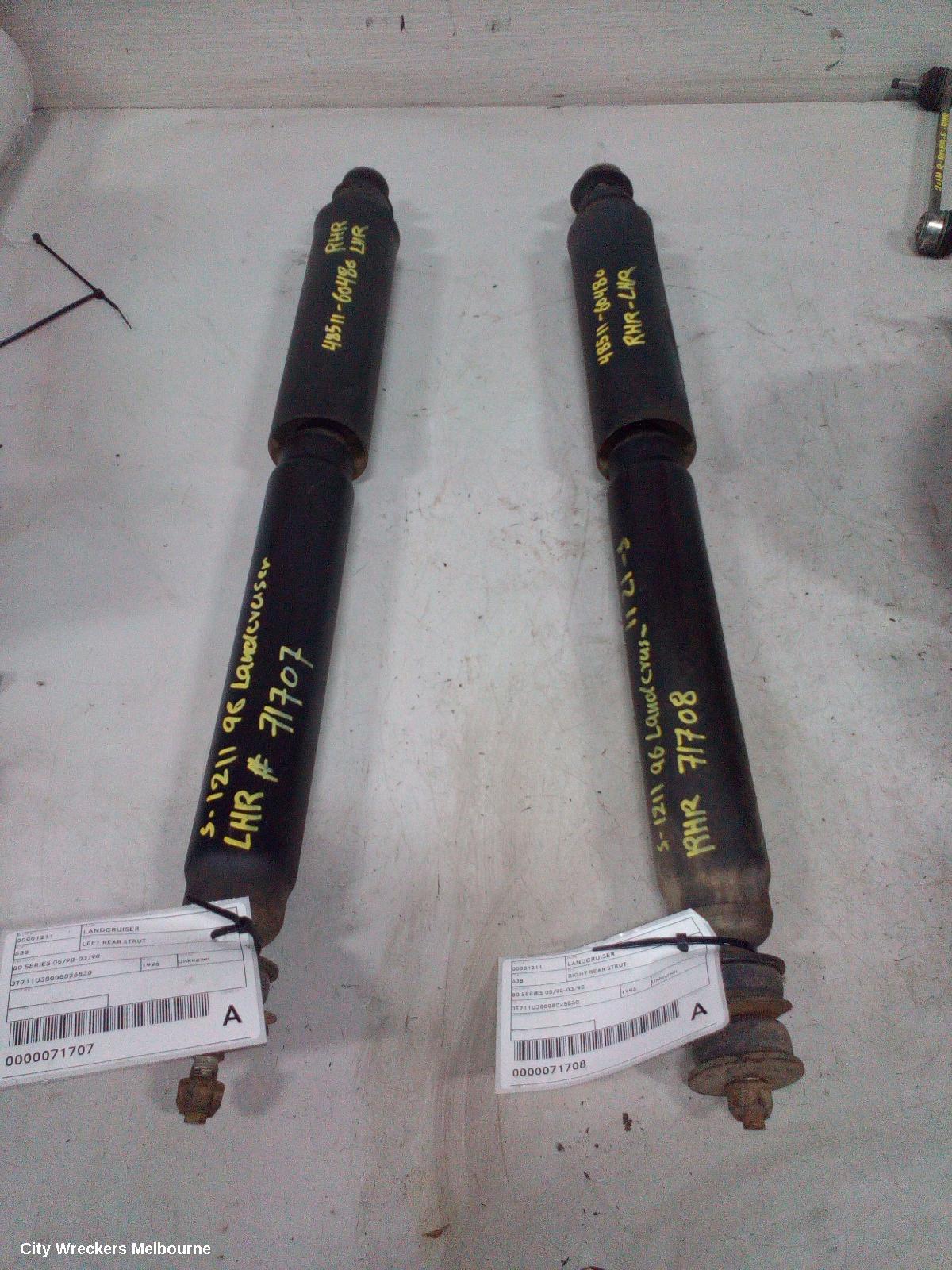 TOYOTA LANDCRUISER RIGHT REAR STRUT, 80 SERIES 05/1990 - 03/1998
