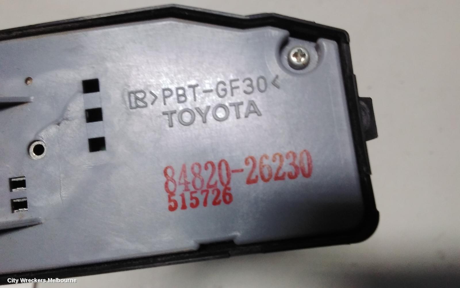 TOYOTA HIACE PWR DR WIND SWITCH, RH FRONT (MASTER SWITCH), TRH/KDH, 03/2014 - 04/2019