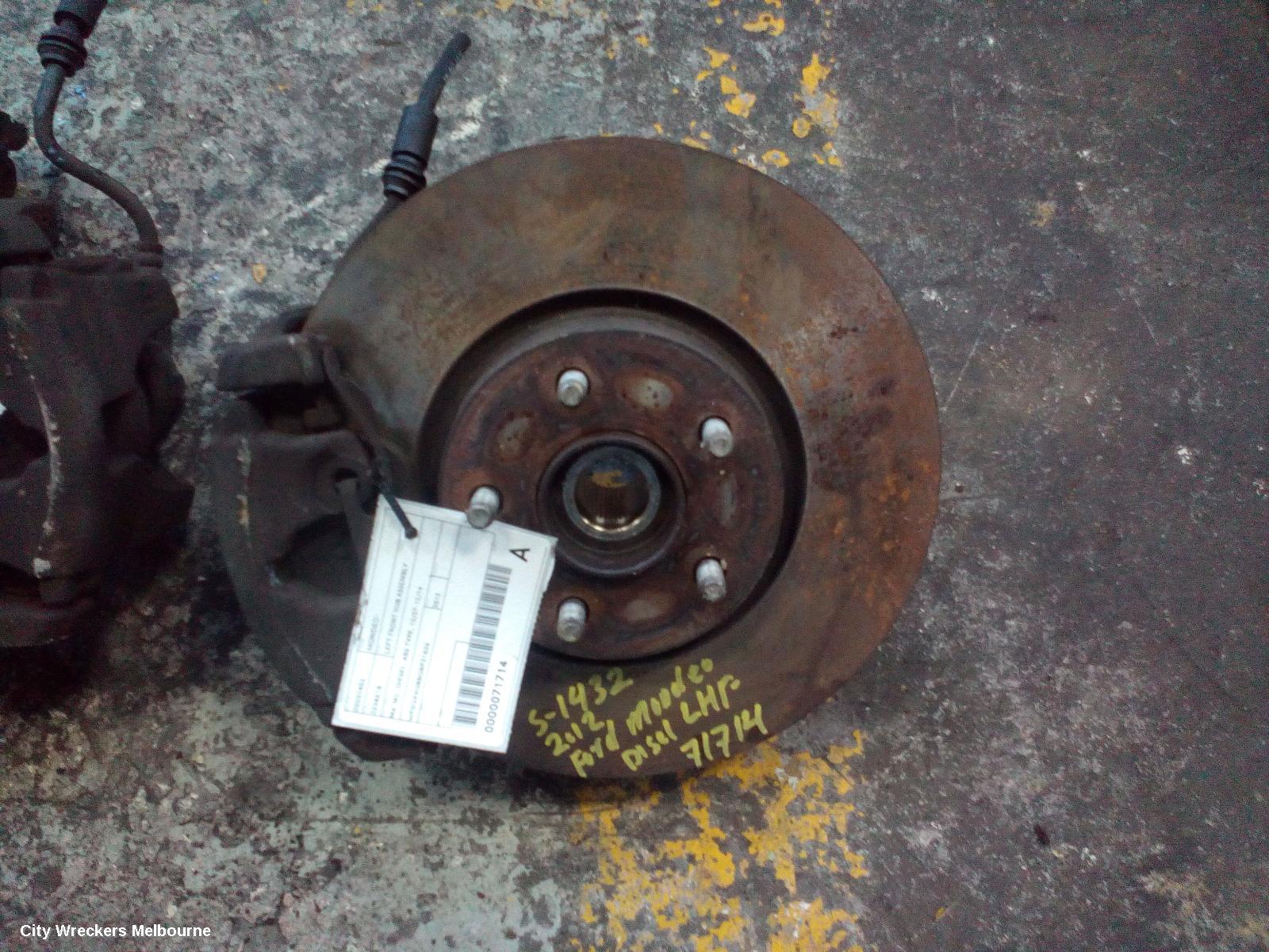 FORD MONDEO LEFT FRONT HUB ASSEMBLY, MA-MC, DIESEL, ABS TYPE, 10/2007 - 12/2014