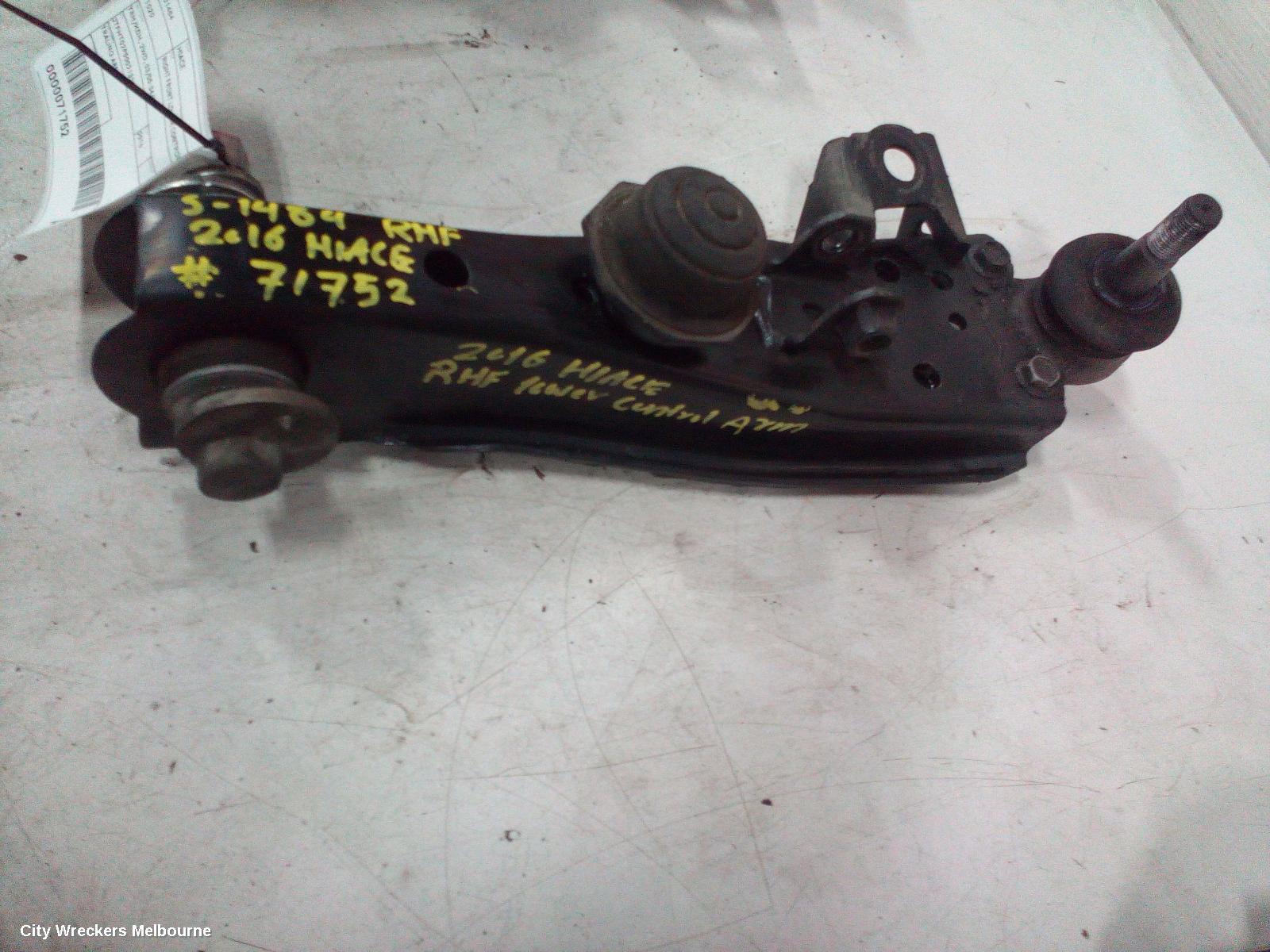 TOYOTA HIACE RIGHT FRONT LOWER CONTROL ARM, TRH/KDH, 2WD, 03/2005 - 04/2019