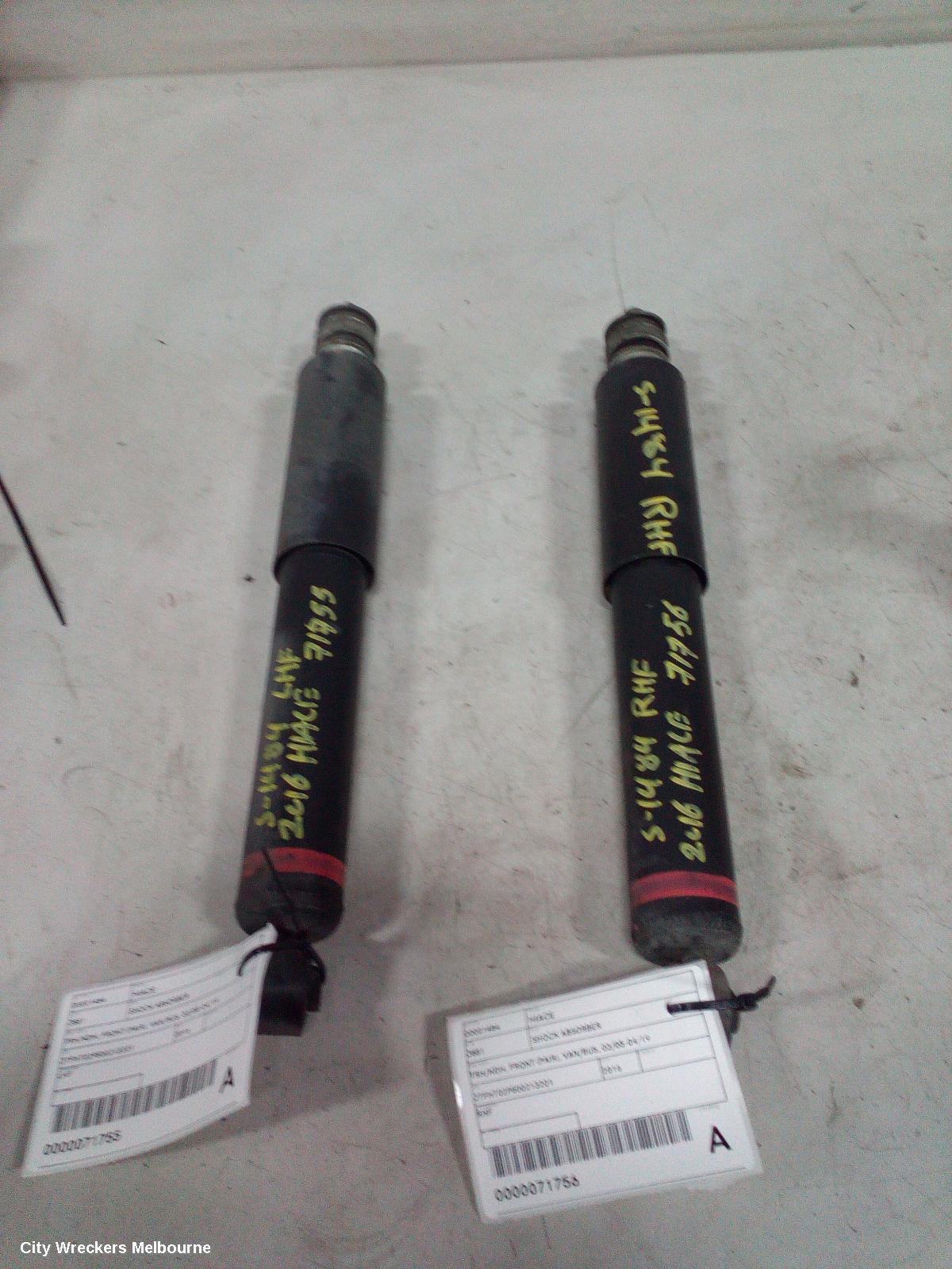 TOYOTA HIACE SHOCK ABSORBER, TRH/KDH, FRONT (PAIR), VAN/BUS, 03/2005 - 04/2019