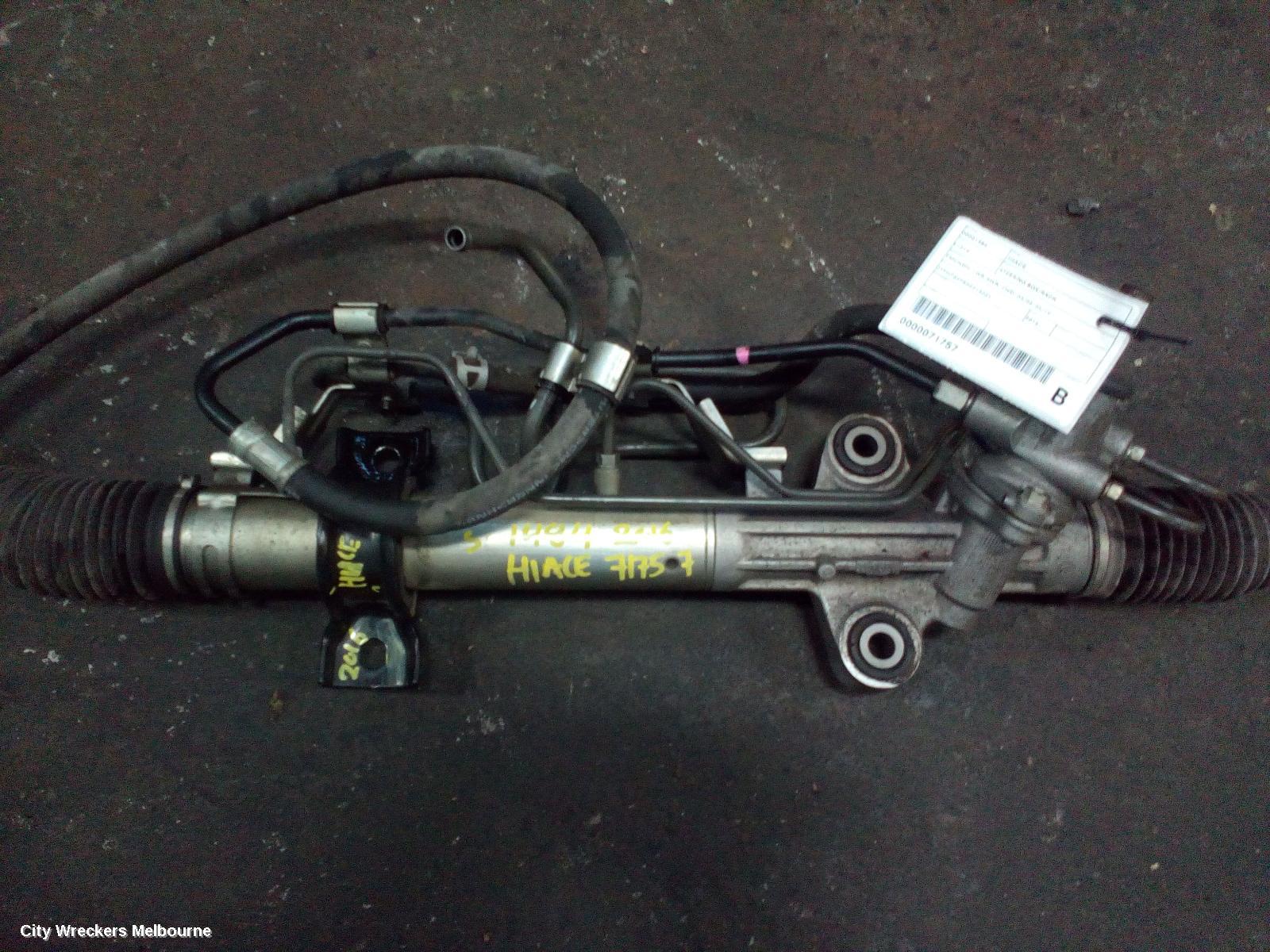 TOYOTA HIACE STEERING BOX/RACK, TRH/KDH, LWB/SWB, 2WD, 03/2005 - 04/2019