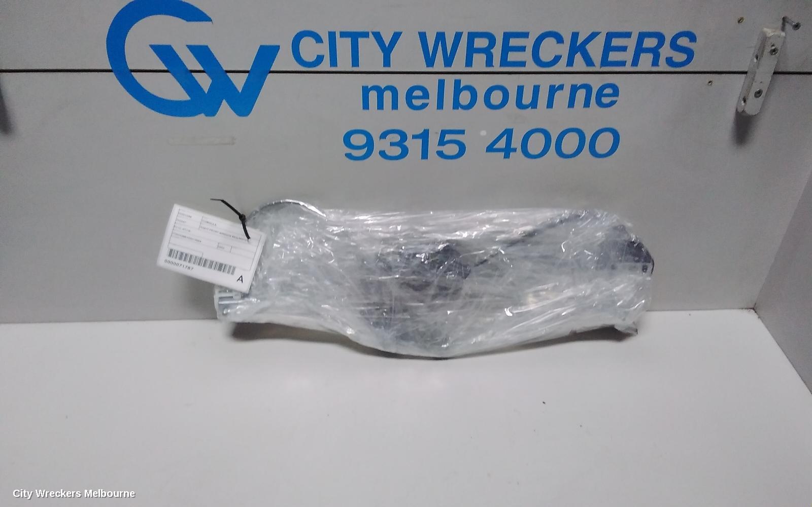 TOYOTA COROLLA RIGHT FRONT WINDOW REG/MOTOR, E210, 07/2018 ONWARDS