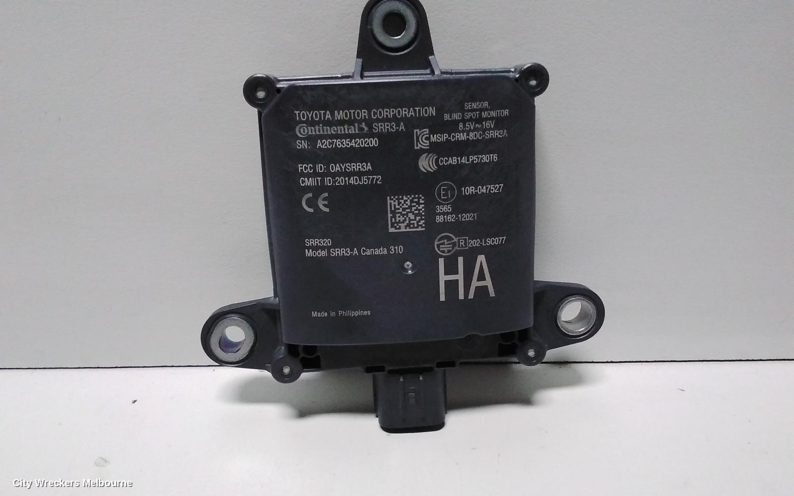 TOYOTA COROLLA, E210, 07/2018 ONWARDS, LHR BLIND SPOT MODUEL: 71791