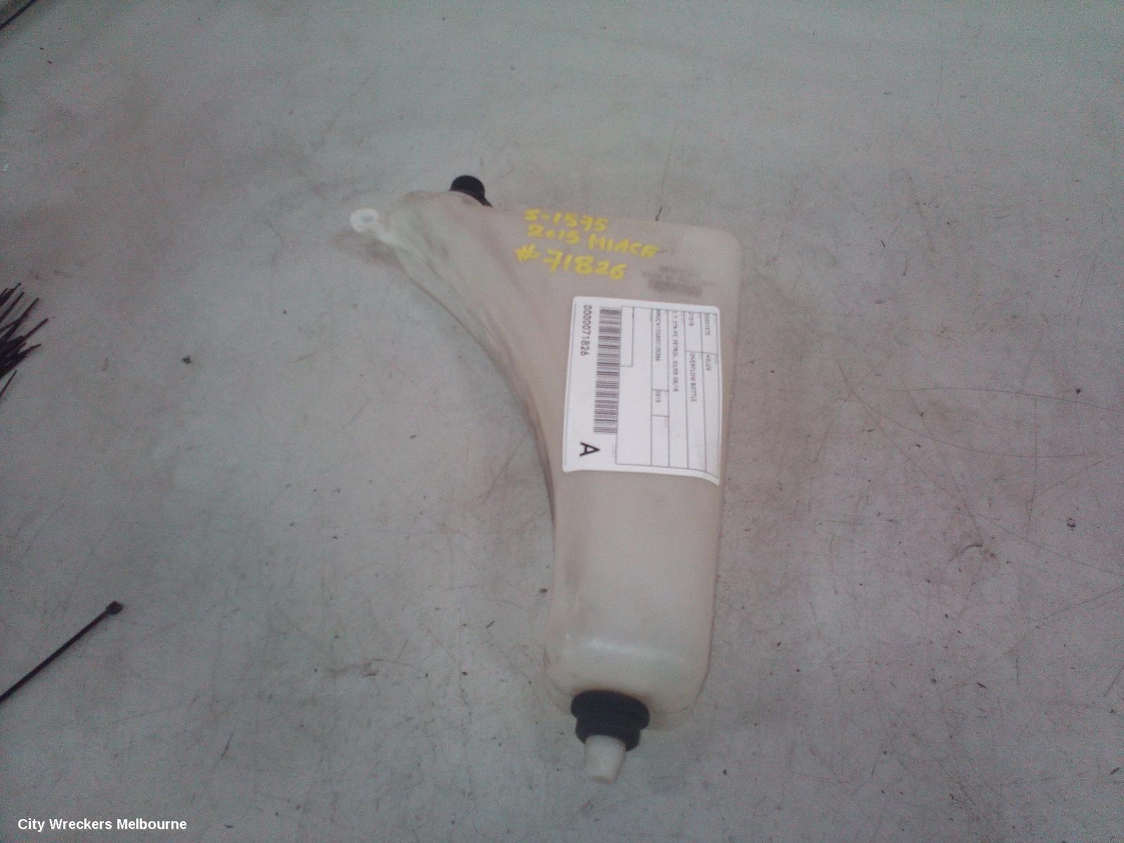 TOYOTA HILUX OVERFLOW BOTTLE, 2.7, 2TR-FE, PETROL, 03/2005 - 08/2015