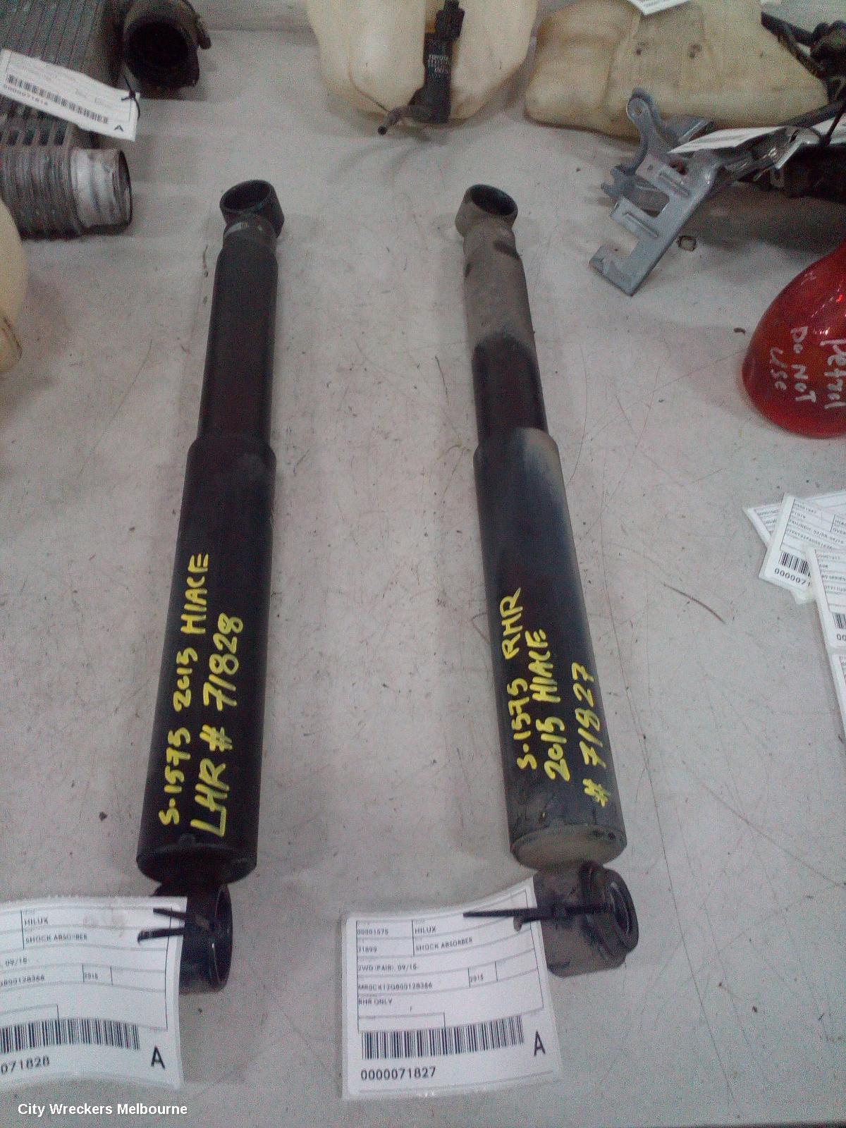 TOYOTA HILUX SHOCK ABSORBER, FACTORY, 2WD, REAR (RH SIDE), 03/2005 - 08/2015