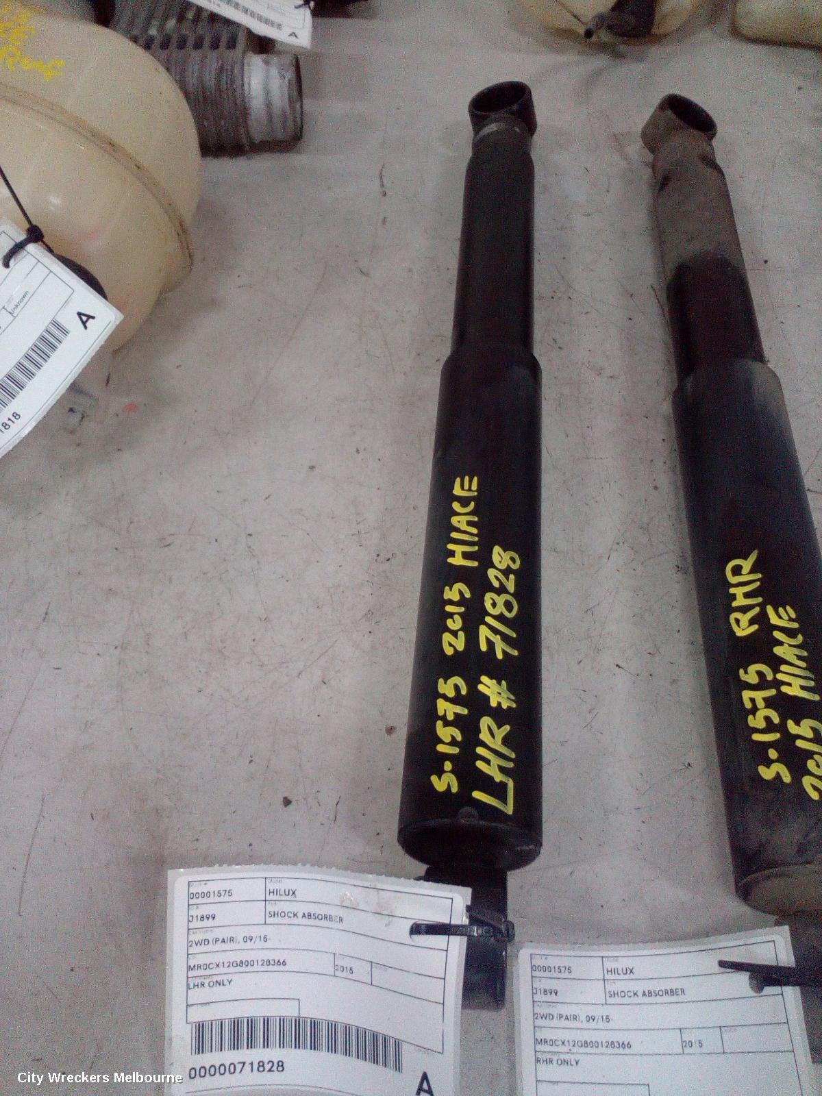 TOYOTA HILUX SHOCK ABSORBER, FACTORY, 2WD, REAR (LH SIDE), 03/2005 - 08/2015