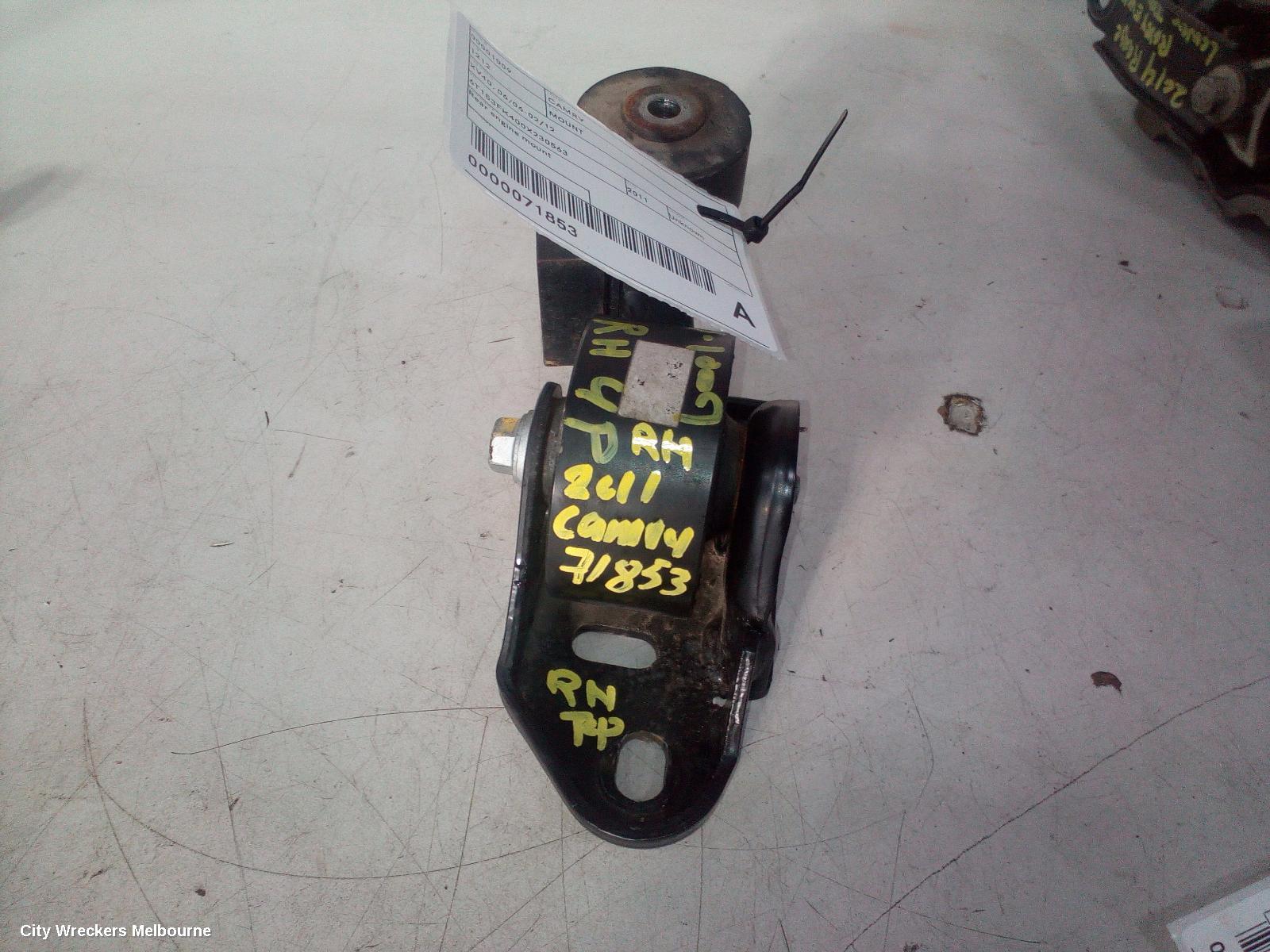 TOYOTA CAMRY MOUNT, XV40, 06/2006 - 02/2012
