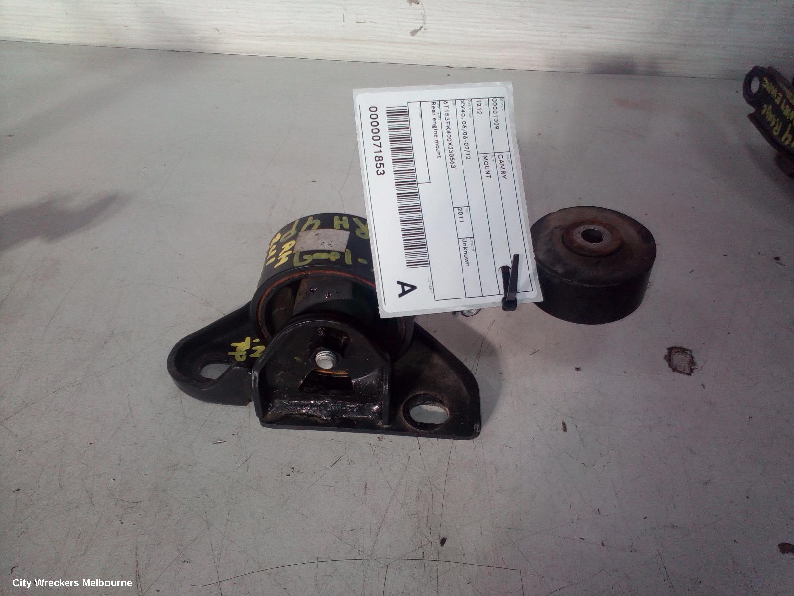 TOYOTA CAMRY MOUNT, XV40, 06/2006 - 02/2012