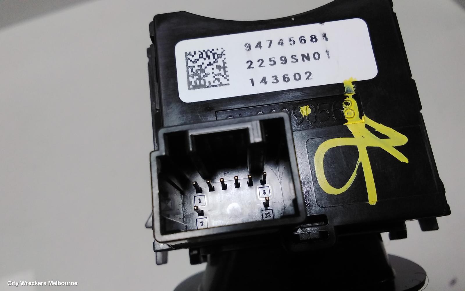 HOLDEN BARINA COMBINATION SWITCH, FLASHER SWITCH, NON MENU BUTTON TYPE, TM, 09/2011 - 12/2018