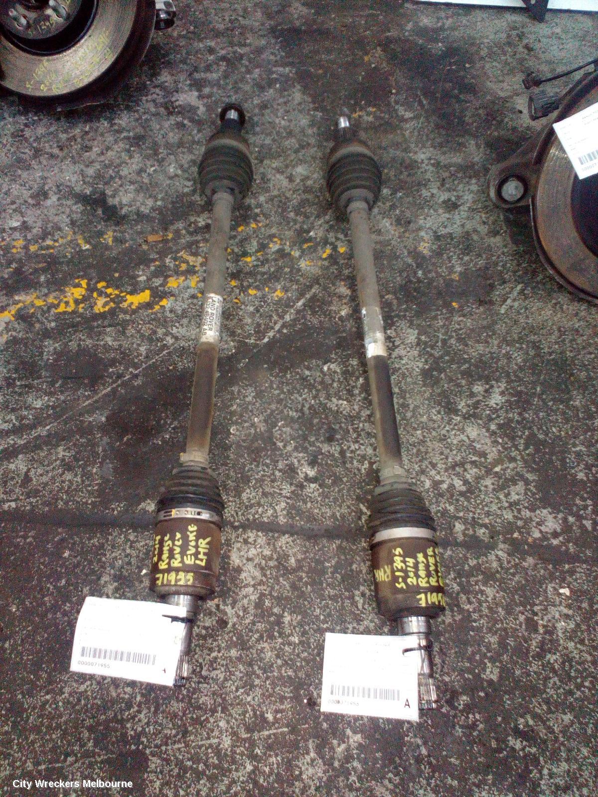 LAND ROVER RANGEROVER EVOQUE RIGHT DRIVESHAFT, REAR, EFFICIENT DRIVELINE, L538, 11/2011 - 01/2019