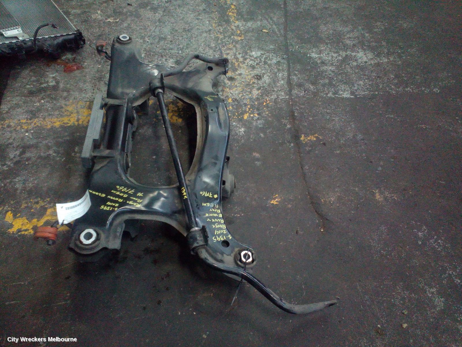 LAND ROVER RANGEROVER EVOQUE R BEAM/CRADLE/XMEMBR, L538, 11/2011 - 01/2019