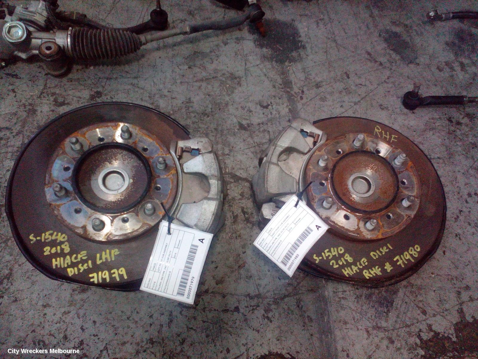 TOYOTA HIACE RIGHT FRONT HUB ASSEMBLY, TRH/KDH, ABS TYPE, 2WD, 03/2005 - 04/2019