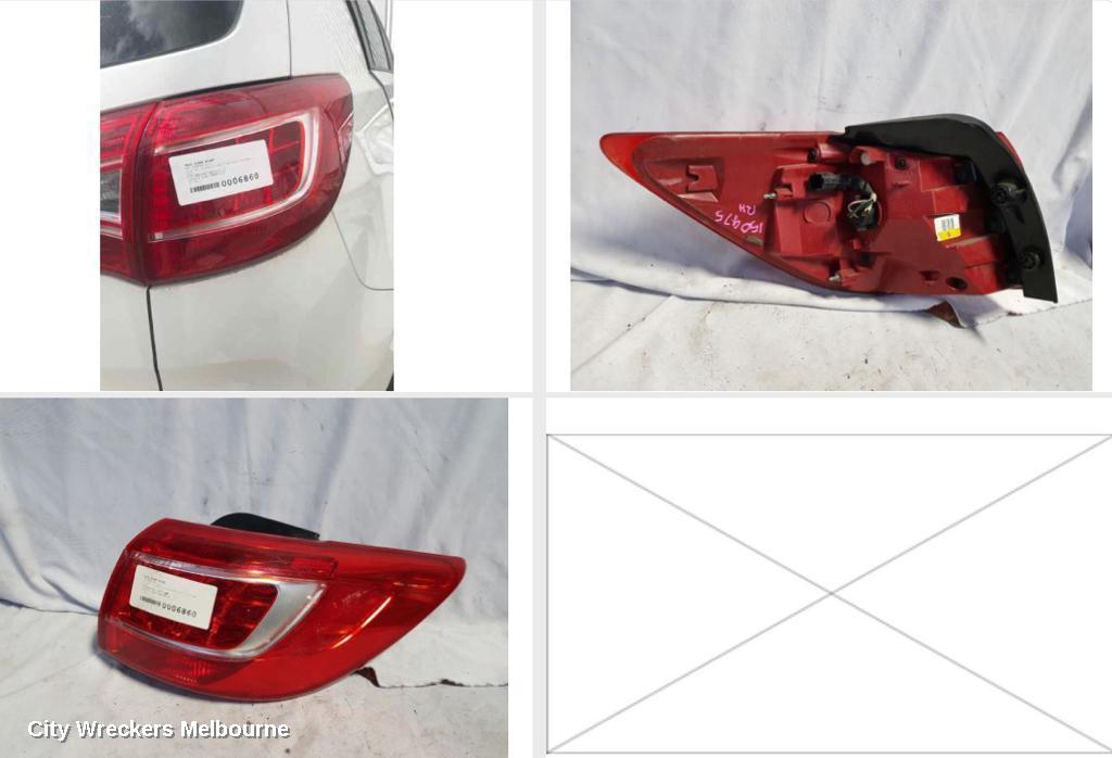 KIA SPORTAGE RIGHT TAILLIGHT, SL, IN BODY, SI/SLI/PLATINUM, 05/2010 - 04/2014