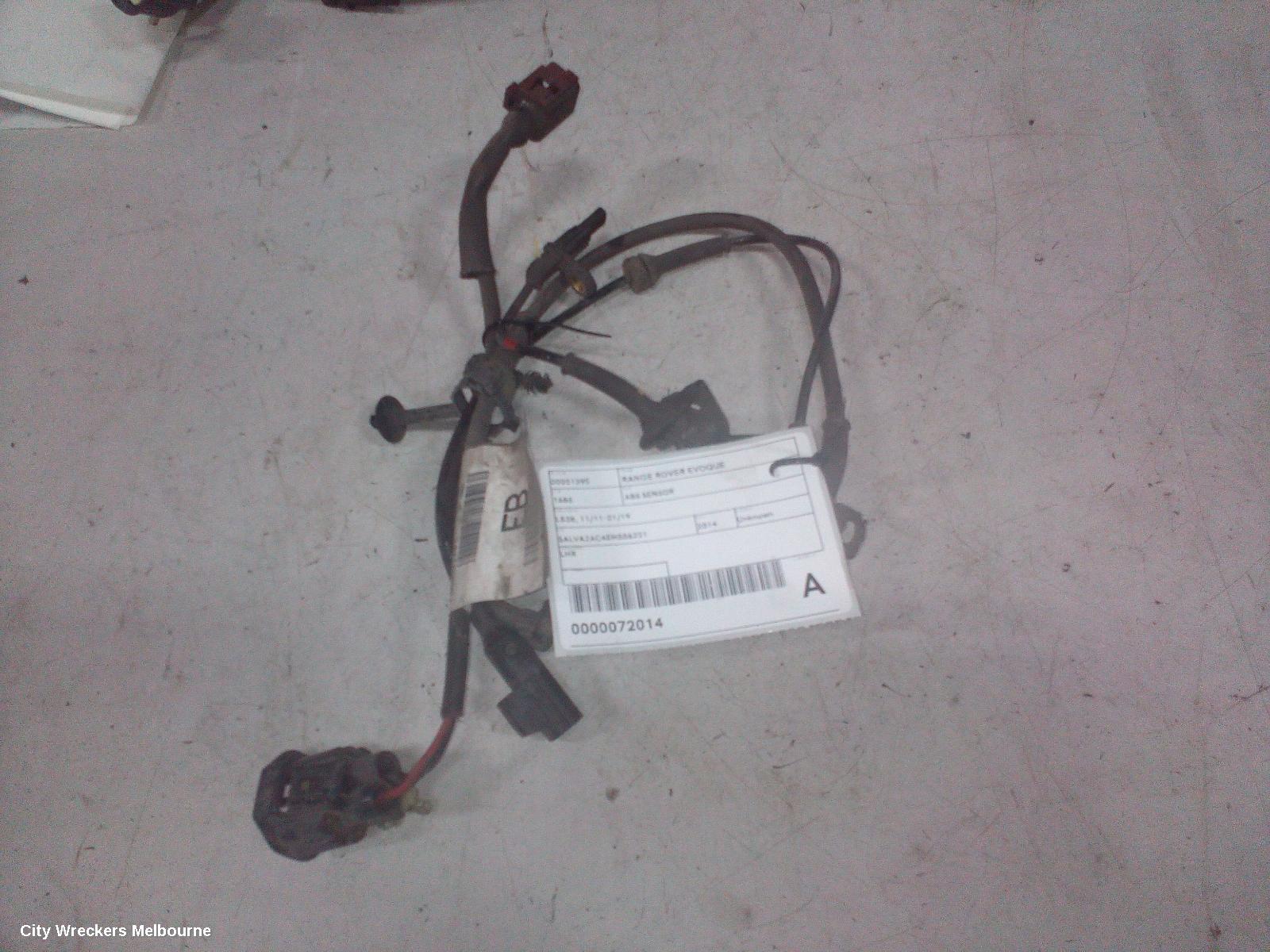 LAND ROVER RANGEROVER EVOQUE ABS SENSOR, L538, 11/2011 - 01/2019