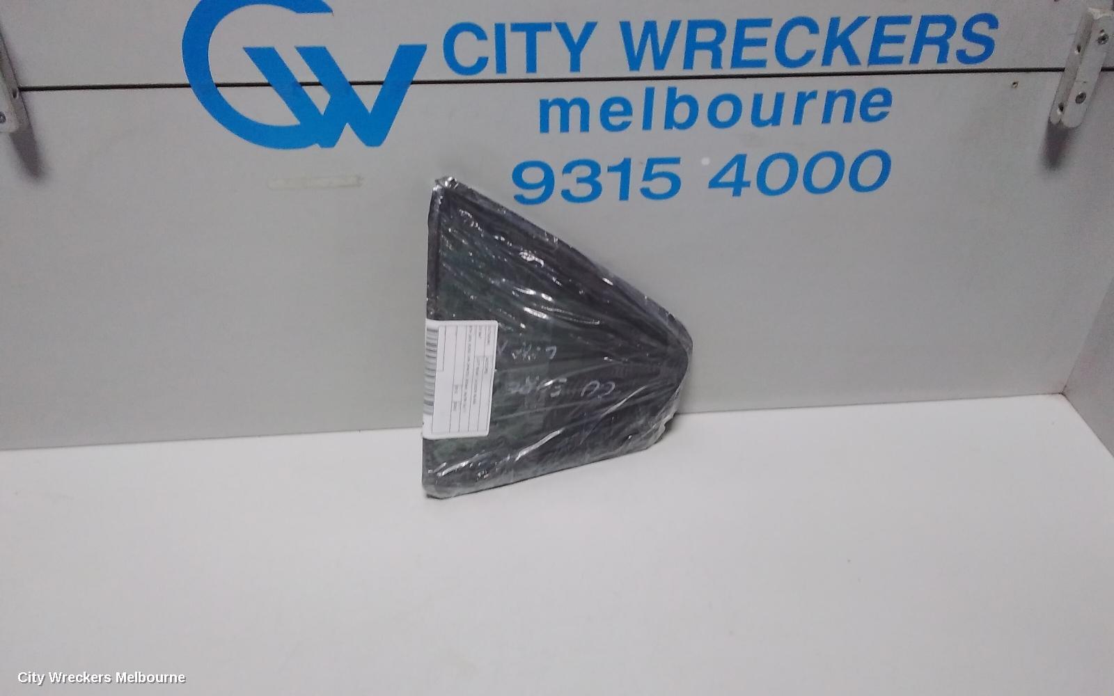 HONDA ACCORD LEFT REAR 1/4 DOOR GLASS, 8TH GEN, EURO (VIN JHMCU), SEDAN, 06/2008 - 06/2011