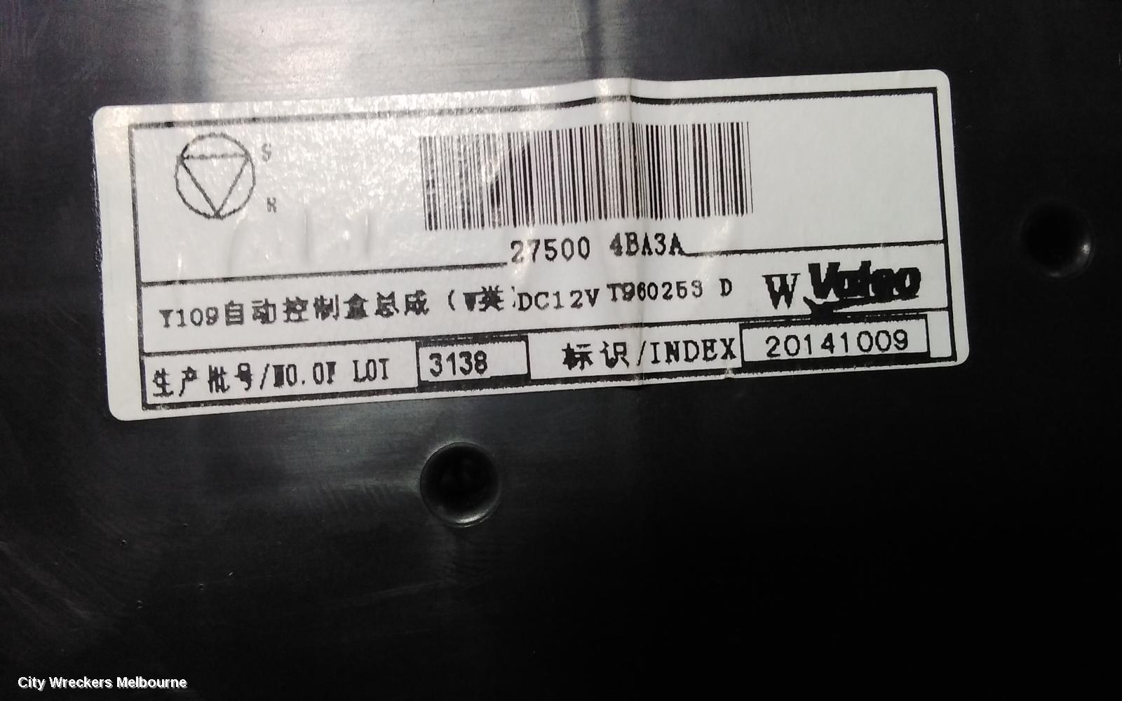 NISSAN QASHQAI HEATER/AC CONTROLS, J11, CLIMATE CONTROL TYPE, 06/2014 - 07/2021