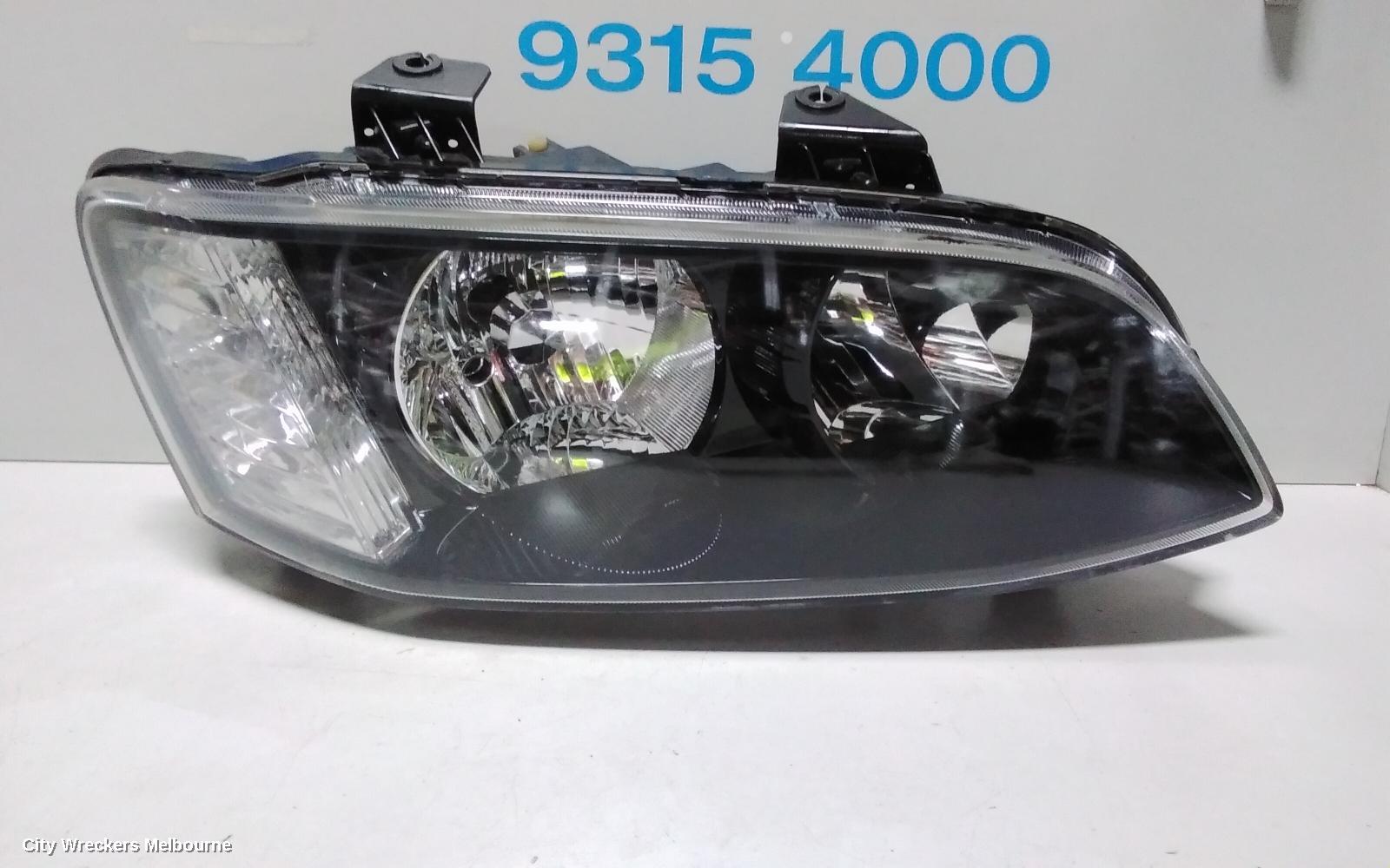 HOLDEN COMMODORE RIGHT HEADLAMP, VE SII, SS/SV6/OMEGA, BLACK INSERT TYPE, 09/2010 - 04/2013