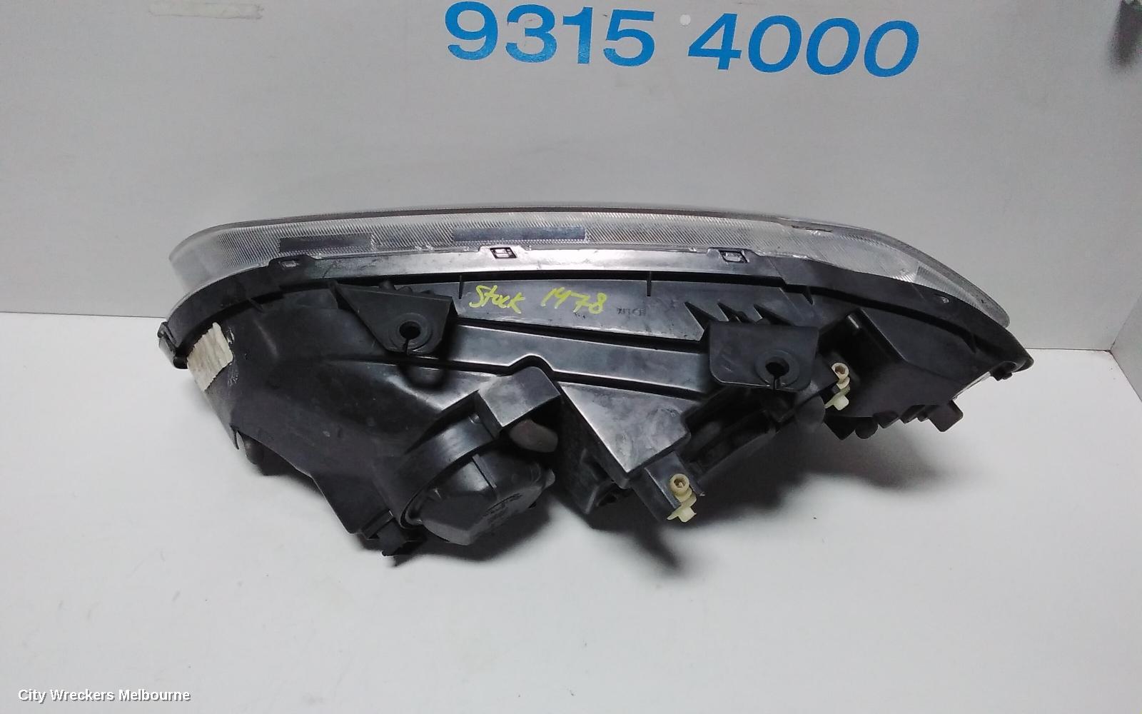 HOLDEN COMMODORE RIGHT HEADLAMP, VE SII, SS/SV6/OMEGA, BLACK INSERT TYPE, 09/2010 - 04/2013